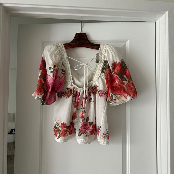 Farm Rio Off-White Summer Fruit Blouse - Picture 8 of 9